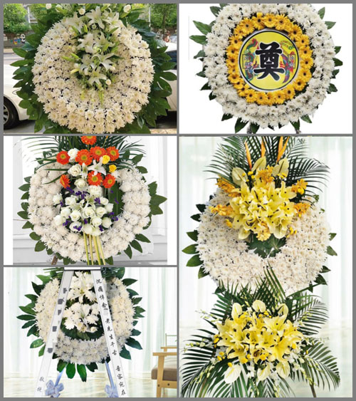 福建龙岩上杭县白砂镇岭背村花圈速递